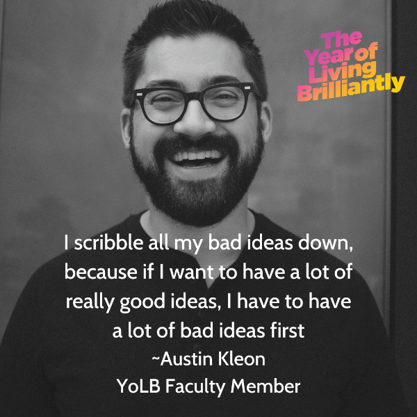 faculty member 1 Austin Kleon